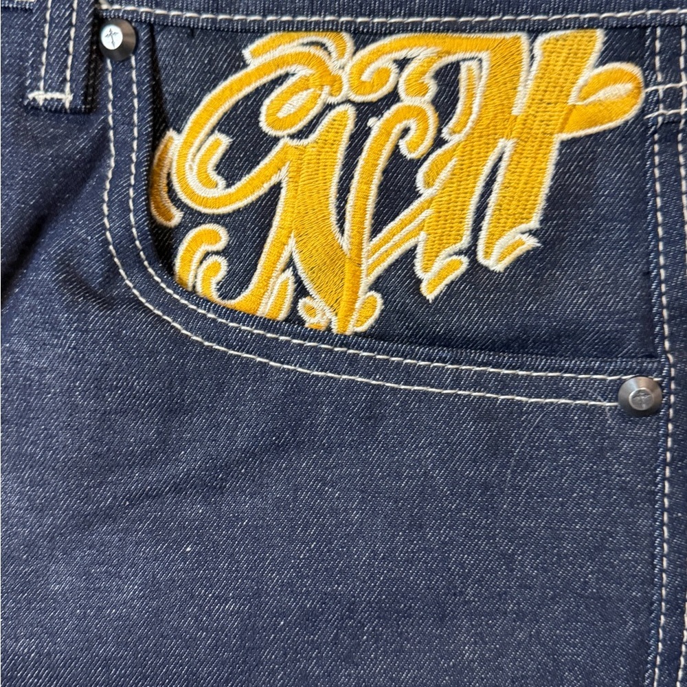 AMBUSH x Ninth Hall Embroidered Tiger Denim Jeans 32 | Rare Streetwear Graphic - Picture 5 of 8
